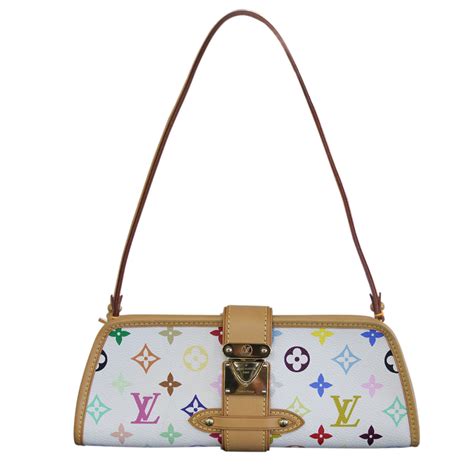 louis vuitton white clutch bag